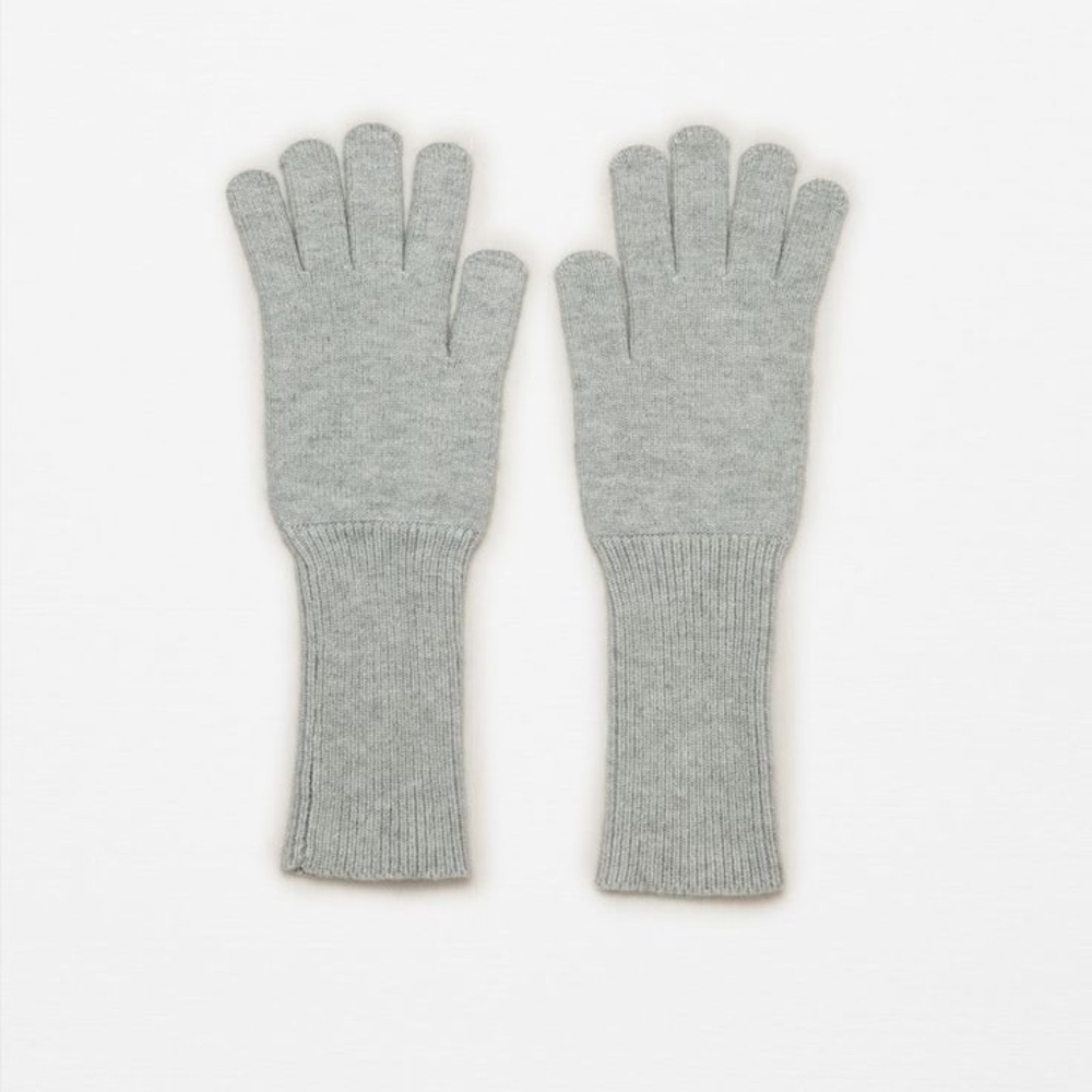 Zara Wool Blend Knit Long Gloves
